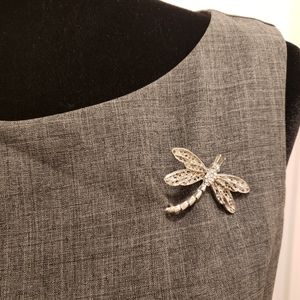 NWT Jessica Howard Lined Suit Vest w/ Brooch (8)